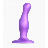 Фиолетовая насадка Strap-On-Me Dildo Plug Curvy size S - Strap-on-me - купить с доставкой в Рязани