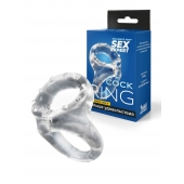 Прозрачное двойное эрекционное кольцо - Sex Expert - в Рязани купить с доставкой