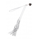 Белая кожаная плеть - 50 см. - Pecado - купить с доставкой в Рязани