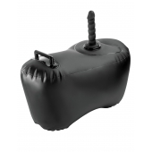 Черное надувное кресло с платформой для фиксации дилдо Body Dock Inflatable Love Seat - Pipedream - купить с доставкой в Рязани