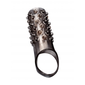 Дымчатая насадка на пенис с выпуклостями - 12 см. - Sex Expert - в Рязани купить с доставкой