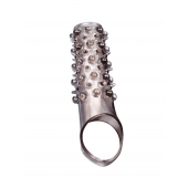 Дымчатая насадка на пенис с шипами и выпуклостями - 12 см. - Sex Expert - в Рязани купить с доставкой