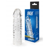 Прозрачная закрытая насадка на пенис - 17 см. - Sex Expert - в Рязани купить с доставкой