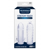 Набор из 2 прозрачных насадок на член Seductive Tickler Sleeves Set - NMC - в Рязани купить с доставкой