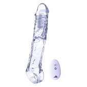 Прозрачная насадка-удлинитель Length Enhancer With Bullet с подхватом - 22,3 см. - NMC - в Рязани купить с доставкой