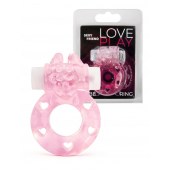 Розовое эрекционное виброкольцо в форме зайчика - 1137 - в Рязани купить с доставкой