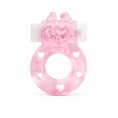 Розовое эрекционное виброкольцо в форме зайчика - 1137 - в Рязани купить с доставкой
