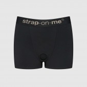 Черные трусики-боксеры для фиксации насадок Strap-on-me Harness Lingerie Allure - size XL - Strap-on-me - купить с доставкой в Рязани