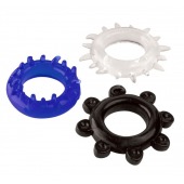 Набор из 3 эрекционных колец разного цвета и рельефа - Boys of Toys - в Рязани купить с доставкой