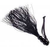 Черная силиконовая плетка - 25,4 см. - Boys of Toys - купить с доставкой в Рязани