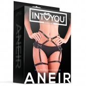 Черные стрепы на бёдра Aneir - Intoyou - купить с доставкой в Рязани