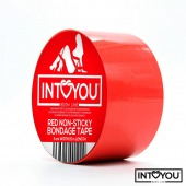 Красный скотч для фиксации Non-Sticky Bondage Tape - 15 м. - Intoyou - купить с доставкой в Рязани