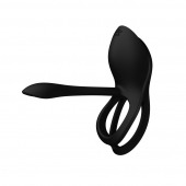 Черное эрекционное виброкольцо Bayek с пультом ДУ - Zalo - в Рязани купить с доставкой