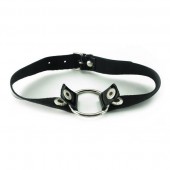 Кляп с кольцом и лаковым ремешком - БДСМ Арсенал - купить с доставкой в Рязани