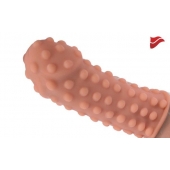 Насадка на фаллос с бугорками по поверхности - 14,7 см. - KOKOS - в Рязани купить с доставкой