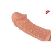 Насадка фаллического вида с венками и шишечками - 14,7 см. - KOKOS - в Рязани купить с доставкой