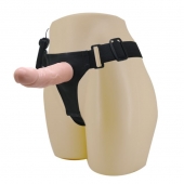 Реалистичный страпон-фаллоимитатор на трусиках Ultra Passionate Harness - 15 см. - Baile - купить с доставкой в Рязани