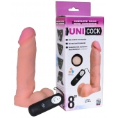 Фаллическая насадка Харнесс UNICOCK 8  с вибрацией - 20 см. - LOVETOY (А-Полимер) - купить с доставкой в Рязани