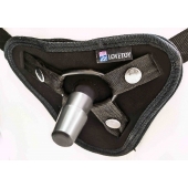 Страпон с 2 насадками и вибрацией UniStrap - 20 и 18 см. - LOVETOY (А-Полимер) - купить с доставкой в Рязани
