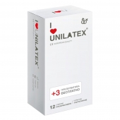 Ультратонкие презервативы Unilatex Ultra Thin - 12 шт. + 3 шт. в подарок - Unilatex - купить с доставкой в Рязани