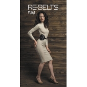 Пояс с клёпками Yona Black - Rebelts - купить с доставкой в Рязани