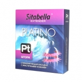 Стимулирующая насадка со спиралью из усиков Platino  Шторм - Sitabella - купить с доставкой в Рязани