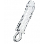 Прозрачная насадка с петлёй для фиксации - 14 см. - ToyFa - в Рязани купить с доставкой