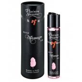 Массажное масло с ароматом сладкой ваты Huile de Massage Gourmande Barbe à Papa - 59 мл. - Plaisir Secret - купить с доставкой в Рязани