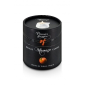 Массажная свеча с ароматом персика Bougie Massage Gourmande Pêche - 80 мл. - Plaisir Secret - купить с доставкой в Рязани