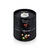 Массажная свеча с ароматом бубль-гума Bougie de Massage Gourmande Bubble Gum - 80 мл. - Plaisir Secret - купить с доставкой в Рязани