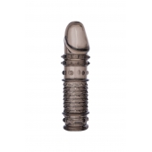 Дымчатая закрытая насадка ToyFa XLover с чешуйками и пупырышками - 13,5 см. - ToyFa - в Рязани купить с доставкой