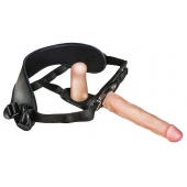 Женский страпон с вагинальной пробкой Woman Strap - 18 см. - LOVETOY (А-Полимер) - купить с доставкой в Рязани