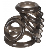 Дымчатая насадка на пенис и мошонку с гребнем Penis Hodenring - Orion - в Рязани купить с доставкой