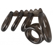 Дымчатая насадка на пенис и мошонку с гребнем Penis Hodenring - Orion - в Рязани купить с доставкой