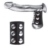 Утяжка на пенис на кнопочках 100% PVC STRAP WITH METAL SNAP - BlueLine - купить с доставкой в Рязани