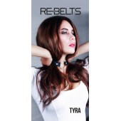 Чёрный кожаный чокер-кляп Tyra Black - Rebelts - купить с доставкой в Рязани