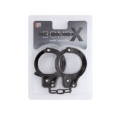 Чёрные наручники из листового металла BONDX METAL CUFFS BLACK - Dream Toys - купить с доставкой в Рязани
