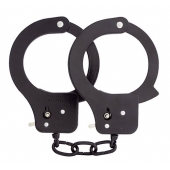 Чёрные наручники из листового металла BONDX METAL CUFFS BLACK - Dream Toys - купить с доставкой в Рязани
