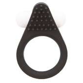 Чёрное эрекционное кольцо LIT-UP SILICONE STIMU RING 1 BLACK - Dream Toys - в Рязани купить с доставкой