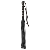 Чёрная мини-плеть из резины Rubber Mini Whip - 22 см. - Blush Novelties - купить с доставкой в Рязани