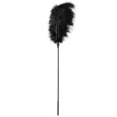Стек с большим чёрным пером Large Feather Tickler - 65 см. - Blush Novelties - купить с доставкой в Рязани