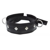 Полиуретановый ошейник с пуклями и D-кольцами Collar with Studs - Blush Novelties - купить с доставкой в Рязани