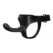 Страпон с изогнутой головкой Ultra Harness Curvy Dildo - 15,8 см. - Baile - купить с доставкой в Рязани