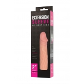 Телесная насадка-удлинитель Extension sleeve - 17 см. - Sitabella - в Рязани купить с доставкой