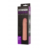 Насадка-удлинитель Extension sleeve телесного цвета - 18,5 см. - Sitabella - в Рязани купить с доставкой