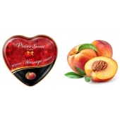 Массажная свеча с ароматом персика Bougie Massage Candle - 35 мл. - Plaisir Secret - купить с доставкой в Рязани