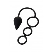 Тройное эрекционное кольцо с анальным хвостом Drop M-size - Erotist Adult Toys - в Рязани купить с доставкой