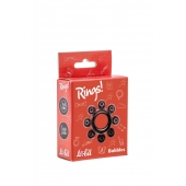 Чёрное эрекционное кольцо Rings Bubbles - Lola Games - в Рязани купить с доставкой