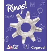 Прозрачное эрекционное кольцо Rings Cogweel - Lola Games - в Рязани купить с доставкой