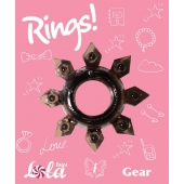 Чёрное эрекционное кольцо Rings Gear - Lola Games - в Рязани купить с доставкой